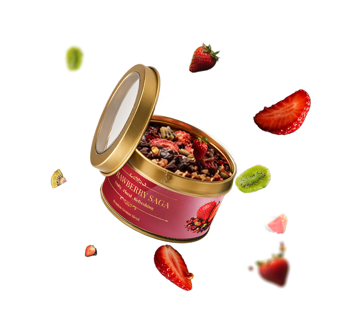 Strawberry Saga ZEN Tea blend tin